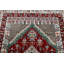 Tapis décoratif en laine rouge marocain de conception unique 4 pi 1 po x 6 pi 1 po noué à la main