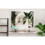 Grand miroir de salle de bain de 48 po x 36 po à fixation murale à DEL, fonction de brouillard imperméable, interrupteur tactile avec lumières réglables-418745702