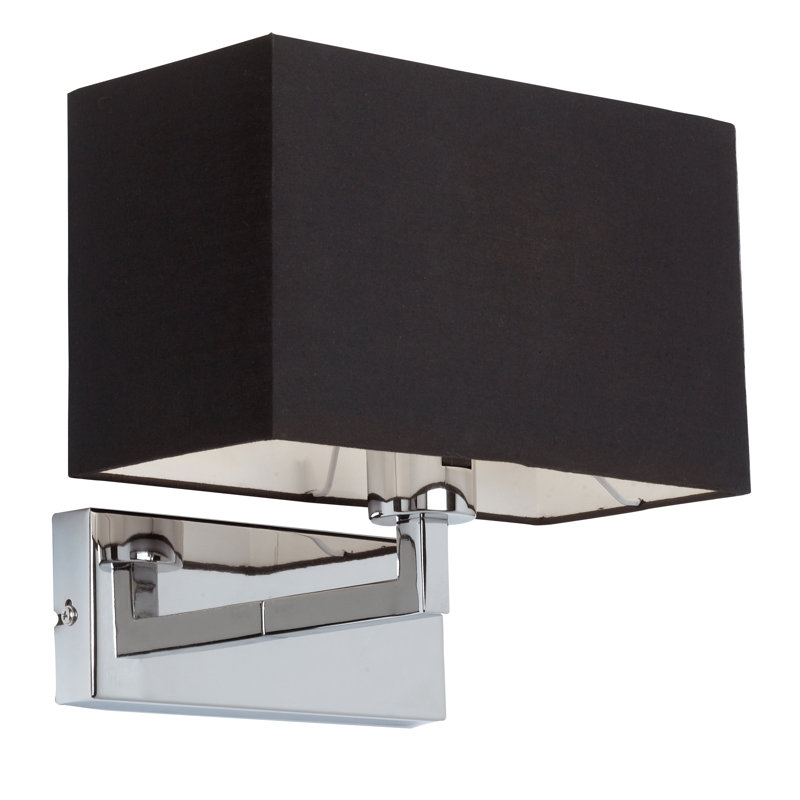 Sempronius Armed Sconce, White, Chrome