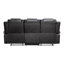 Canapé moderne de luxe inclinable double avec supports centraux-712390753