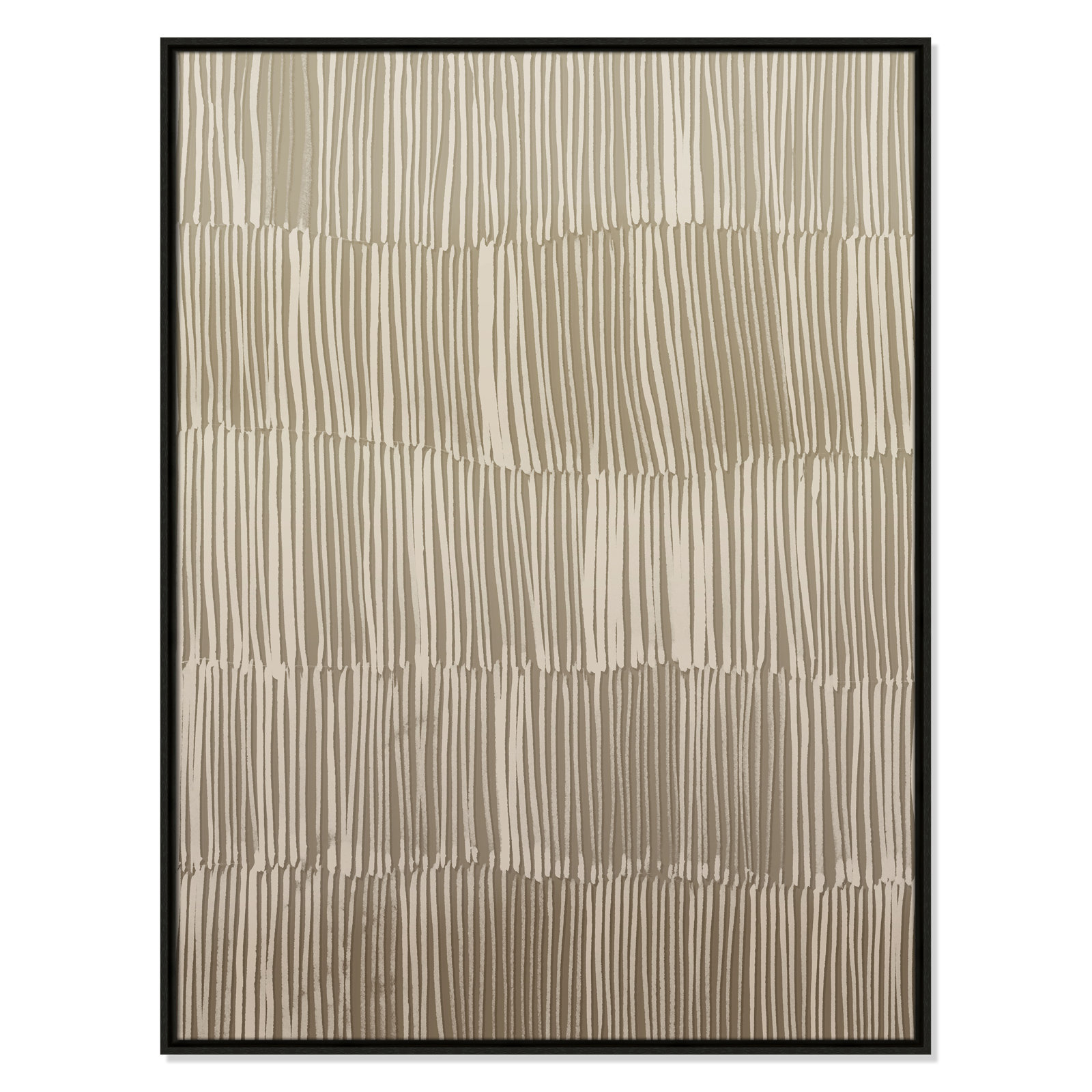 Linear Calm I Print by , 41.5" H x 31.5" W, Espresso Floater
