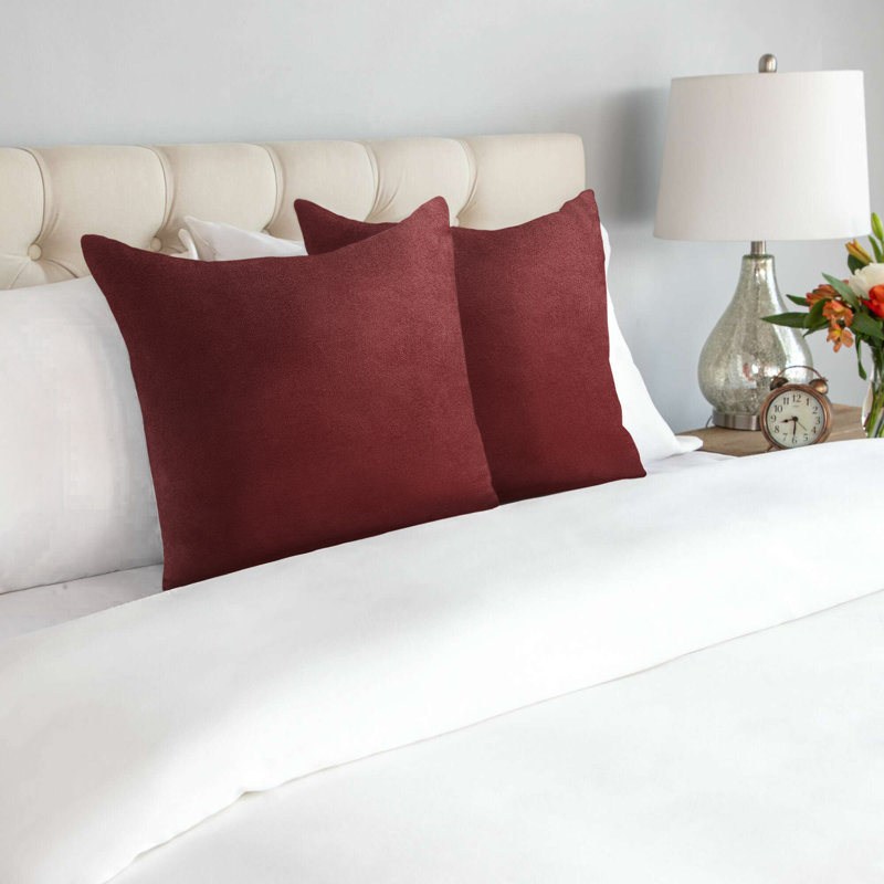 Nalaiyah Square Throw Cushion, Red