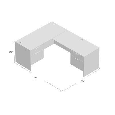 Nevjana Executive L Desk Shell