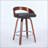Stylish and Comfortable Bar Stools Set of 2 with Swivel Function and Soft Cushion Seat-1208887842