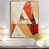 Toile avec cadre flottant or