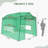 11x8.5x8 ft. Portable Walk-In Garden Greenhouse with Adjustable Height Steel Frame, Zipper Door & Ventilated Windows – Durable PE Outdoor Greenhouse-119323383-107621725