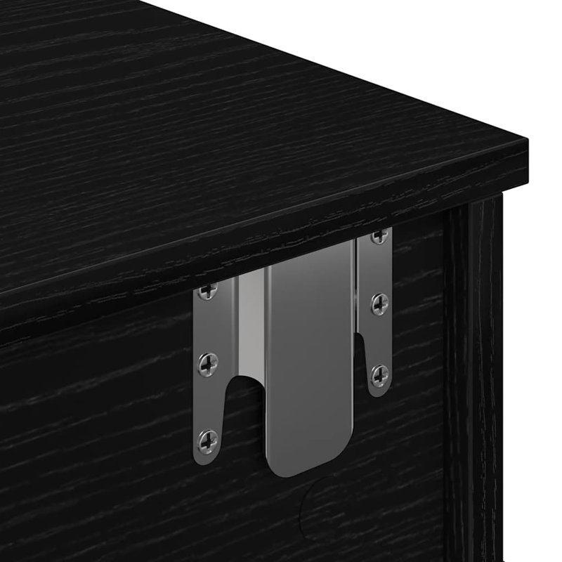 112-9 Wall Mounted Shelf, Black