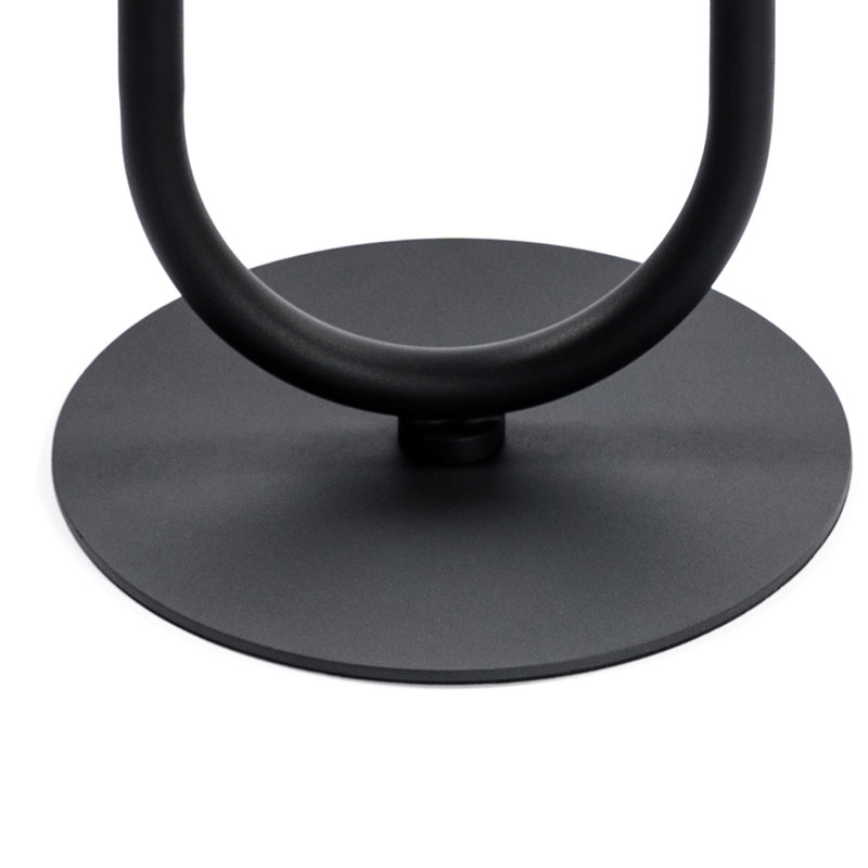 Table basse en métal en forme de lanterne, Noir mat, H 24 po x L 17,7 po x l 17,7 po