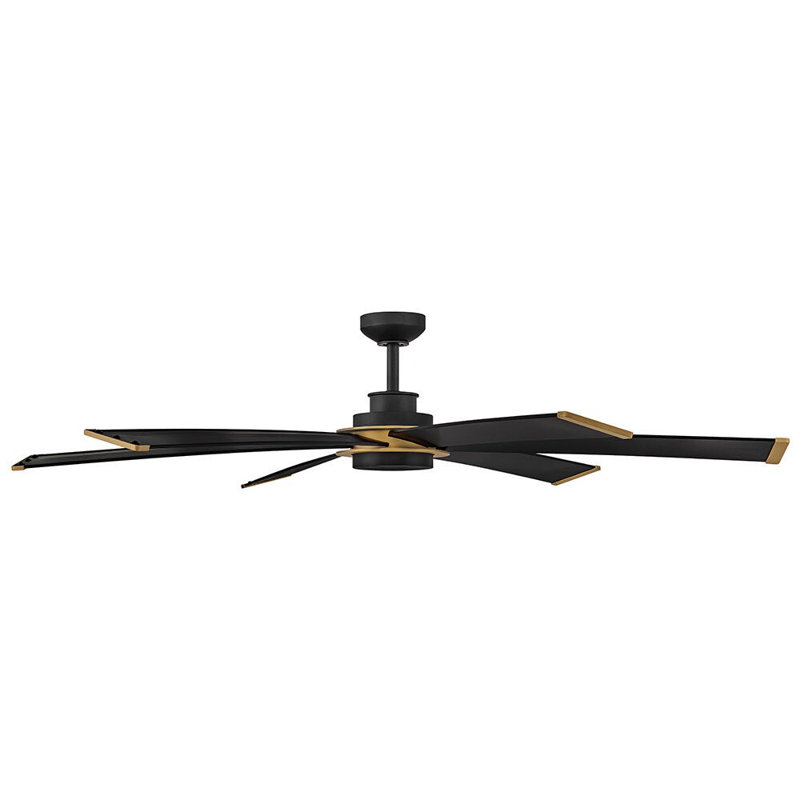 Hinkley Andros LED Ceiling Fan, Matte Black, Matte Black