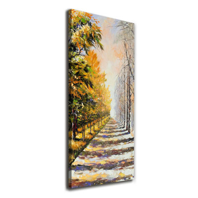 Winter And Autumn - Wrapped Canvas Print