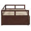 Lit de jour extensible en bois avec lit gigogne escamotable pour chambre à coucher