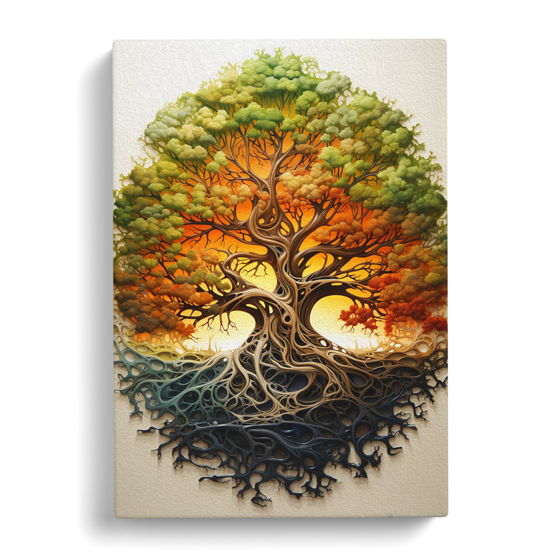 Tree Informel - Wrapped Canvas, 60cm H x 40cm W x 3cm D
