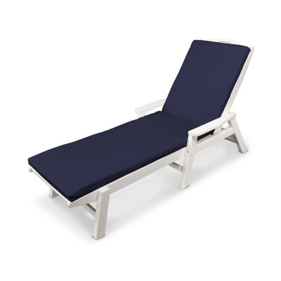 Nautical Chaise with Arms and Ateeva Cushion