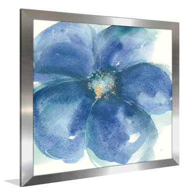 «Indigo Mint IV», reproduction de peinture à l'aquarelle