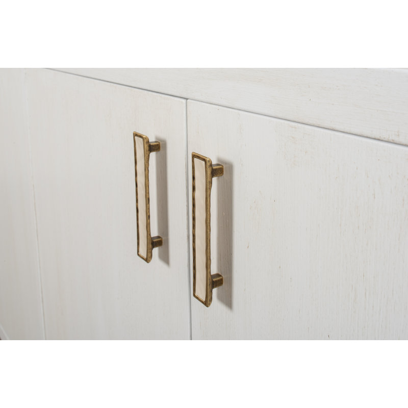 Cortina 80'' White Contemporary Sideboard with Adjustable Shelves