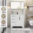 36" Mid-century Modern Single Bathroom Vanity Set With Resin Sink Top, Faucet, Assembly Required-1276297280-1276297281