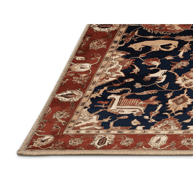 Tapis brun lavable à la machine, Rectangulaire 2 pi x 3 pi