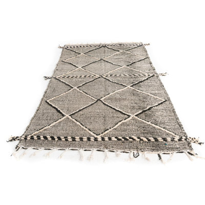 Tapis noir et blanc Julian