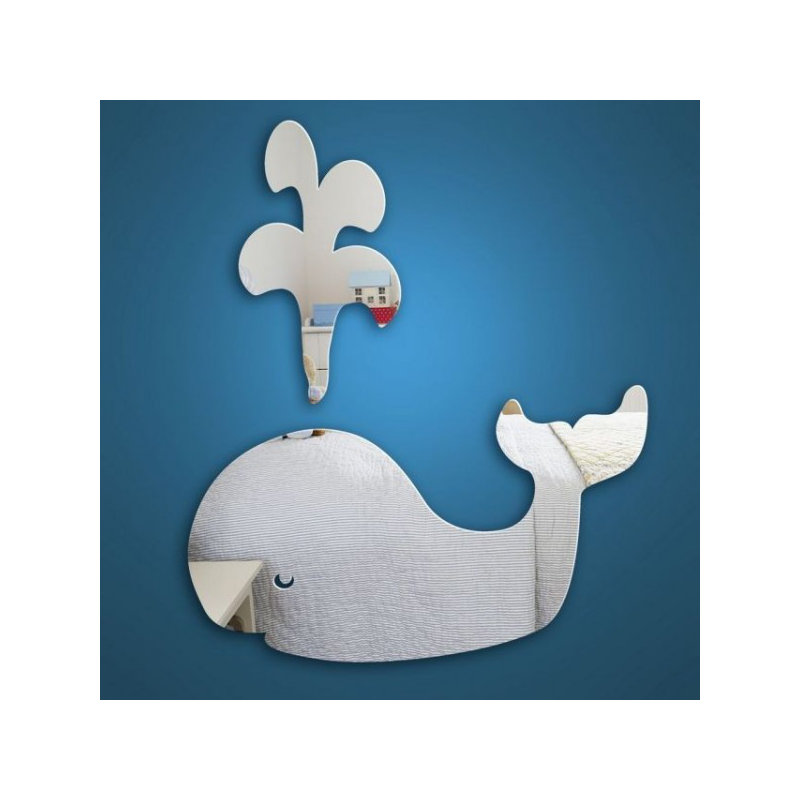 Flat Wall Mirror, 60 cm H x 60 cm W x 0.3 cm D