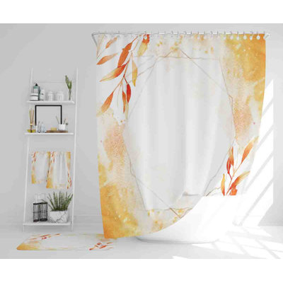 Neako Polyester Shower Curtain Set