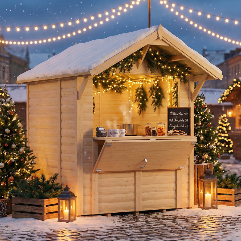 Bertilo Loglap Market Stall / Kiosk 6x6