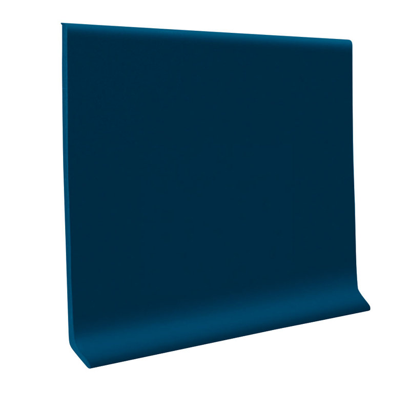 Vinyl 4" Height x 120' Length x 0.125" Thick Cove Wall Base Coil Color Deep Navy, Navy Blue