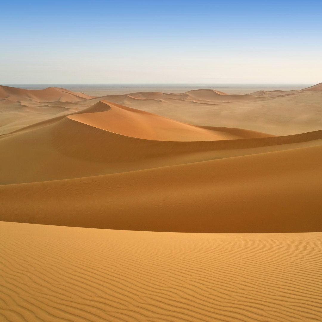 Sand Sea von Tibay - Leinwandfoto im Wickel