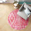 Tapis rose de style sud-ouest Leanora-630485374