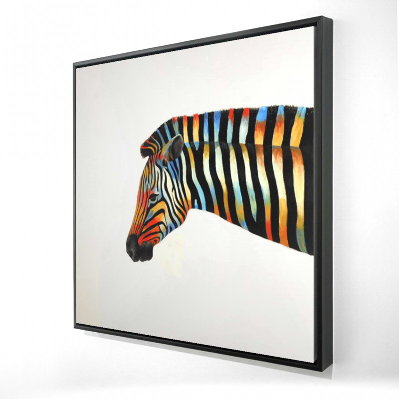 «Colorful Zebra» sur toile