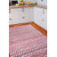 Tapis décoratif à chevrons rouges rétro-1132058410