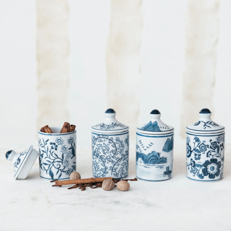 Stoneware Kitchen Canister Set