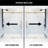 Elan 48-52" W x 74" H Sliding Frameless Shower Door with 3/8" Clear Glass-98714308