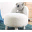 Decarlo 46cm Wide Round Solid Colour Footstool Ottoman-1054071593
