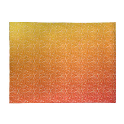 Tapis de zone jaune/orange dégradé