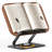 Book Stand For Reading, Adjustable Book Holder With 360° Rotating Bases, Foldable Designs, And Elastic Clips, Multifunctional Display Stand For Recipe, Cookbooks, Magazines, Tablets, Laptops
