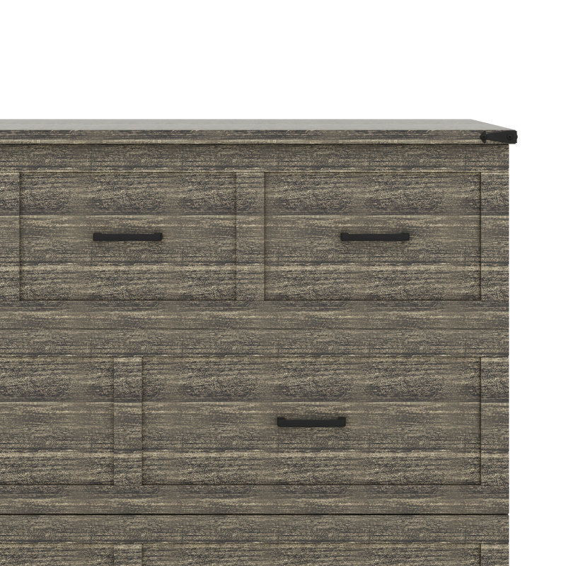Armoire murale escamotable double avec station de charge intégrée, lit pliable flexible avec 1 tiroir de rangement spacieux