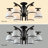 Indars 6 - Light Glass Semi Flush Mount Ceiling Light 