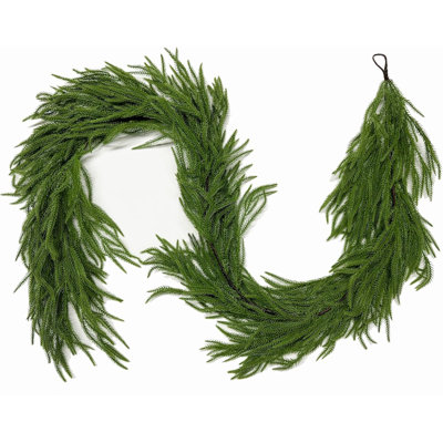5FT Artificial Cedar Twig Stems, Natural Green Cedar Vine Branches for Vase, Farmhouse Indoor Home Decor