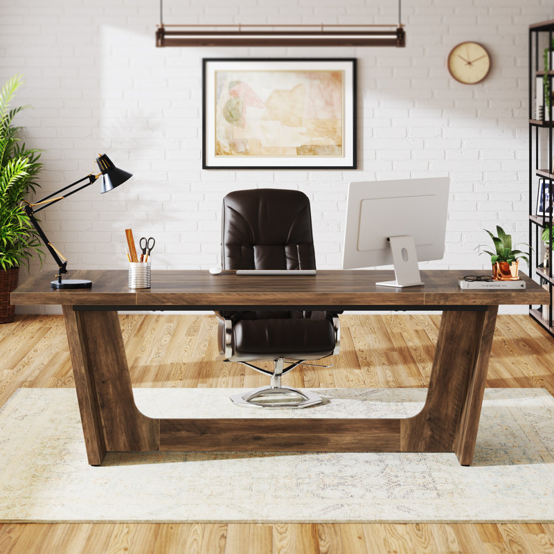 70.9" Executive Desk, Large Home Office Desk Desk