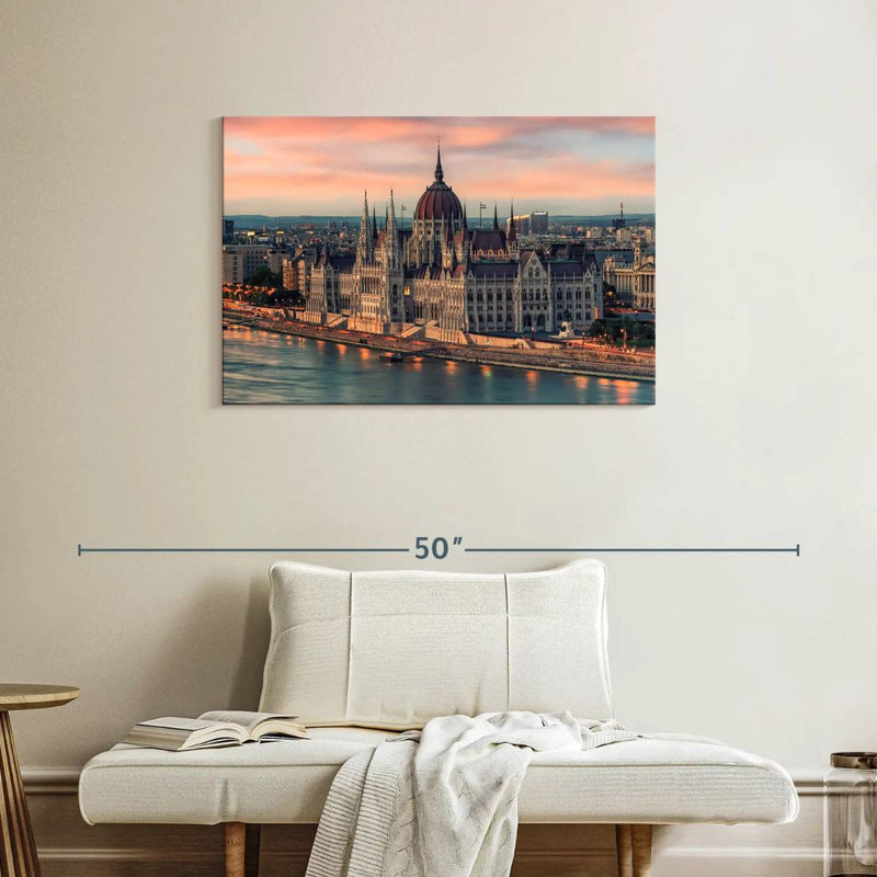 Rorry Hungarian Parliament Building In Budapest, 24" H x 36" W
