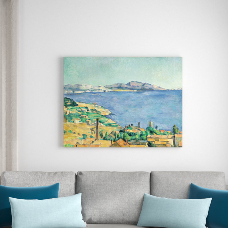 The Bay Of Marseille by Paul Cezanne - Wrapped Canvas Print, 77cm H x 101cm W