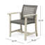 Chaise de salle à manger en bois et osier Hampton (ensemble de 2)-1739384822