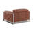 Camel Genuine Leather Chair with Adjustable Headrests-50816705