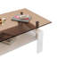 Table basse rectangulaire avec tablette de rangement et plateau en verre trempé-464948281-464948283