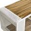 Maison pour chat en verre trempé, blanc - Construit avec du bois de sapin robuste et une structure en fer pour les espaces de vie
