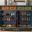 American vintage shoe cabinet side cabinet 21 Pair Shoe Storage Cabinet