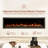 Highmark Recessed or Wall Mounted Electric Fireplace Heater, 10 Flame Colors, Google & Alexa Compatible, Logs & Crystals, Remote Control-1372093736