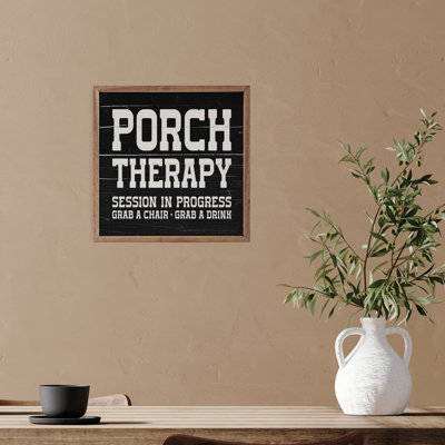 Porch Therapy Bold Black