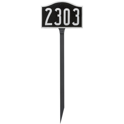 Enseigne d’adresse pour pelouse sur 1 ligne
