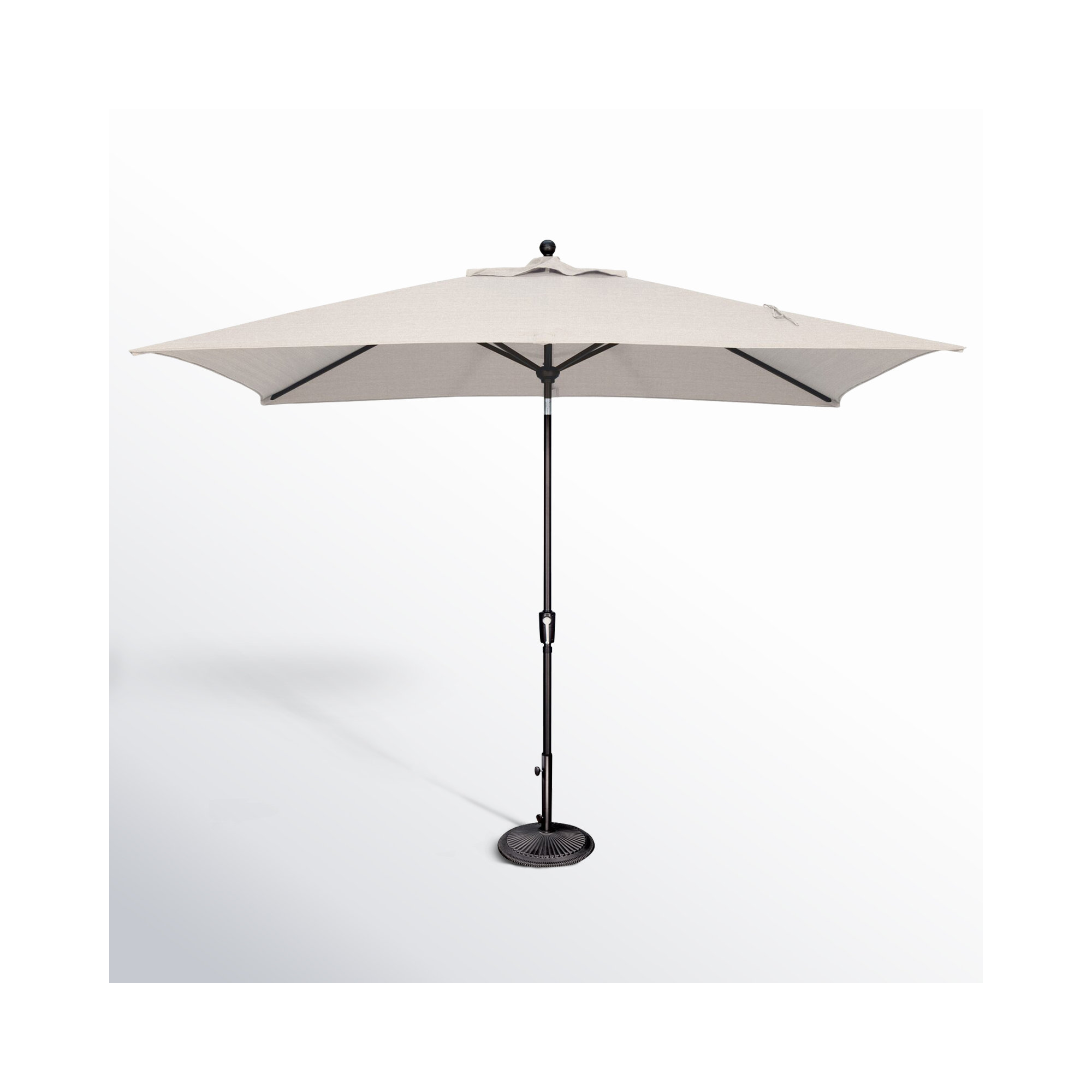 Launceston 78'' Outdoor Umbrella, Canvas Natural Sunbrella® Canvas, Black
